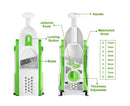 4 in 1 Multifunctional Kitchen Chopping Artifact Vegetable Slicer Food Chopper Green