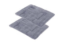 2Pcs Pet Blanket Self-Heating Bed Pad Cat Dog Self-Warming Cushion-Grey S