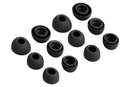 12Pcs Silicone Ear Tips for Samsung Galaxy Buds3 Pro Earbud Covers-Black