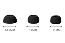 12Pcs Silicone Ear Tips for Samsung Galaxy Buds3 Pro Earbud Covers-Black