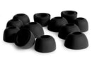 12Pcs Silicone Ear Tips for Samsung Galaxy Buds3 Pro Earbud Covers-Black