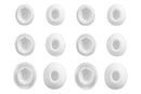 12Pcs Silicone Ear Tips for Samsung Galaxy Buds3 Pro Earbud Covers-White