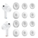 12Pcs Silicone Ear Tips for Samsung Galaxy Buds3 Pro Earbud Covers-White