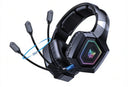 2.4GHz Wireless Gaming Headset with Flip Microphone for PC-Black
