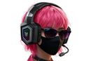2.4GHz Wireless Gaming Headset with Flip Microphone for PC-Black