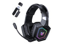 2.4GHz Wireless Gaming Headset with Flip Microphone for PC-Black