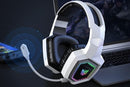 2.4GHz Wireless Gaming Headset with Flip Microphone for PC-White
