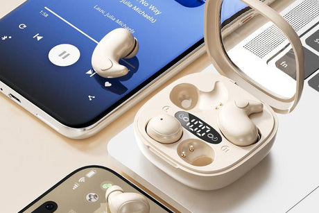 2 in 1 Side Sleeper Bluetooth Earphones Invisible Sleep Headphones-Beige