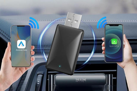 2 In-1 Wired To Wireless CarPlay Android Auto USB Car Dongle Connect Box