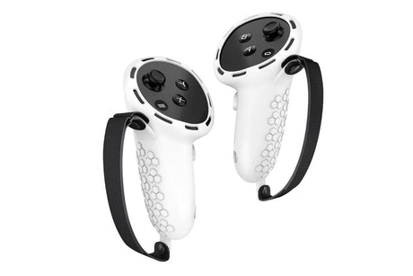 2pcs Controller Grips Protector Cover VR Touch Protector Accessories Compatible with Meta Quest 3-White