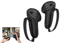 2pcs Controller Grips Protector Cover VR Touch Protector Accessories Compatible with Meta Quest 3-Black