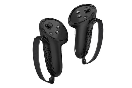 2pcs Controller Grips Protector Cover VR Touch Protector Accessories Compatible with Meta Quest 3-Black