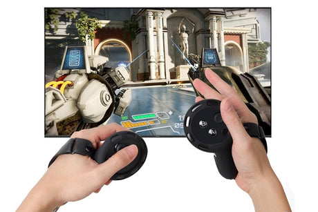 2pcs Controller Grips Protector Cover VR Touch Protector Accessories Compatible with Meta Quest 3-Black