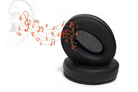 4Pcs Ear Pads Replacement For Sennheiser HD 4.50 BTNC HD 450BT HD400S HD485-Black