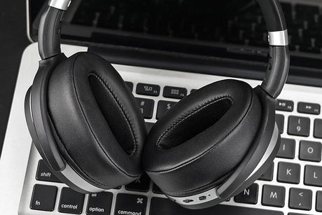 4Pcs Ear Pads Replacement For Sennheiser HD 4.50 BTNC HD 450BT HD400S HD485-Black