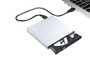 External CD RW Writer Player Protable USB 2.0 Drive for Laptop Notebook PC Desktop Computer-Silver