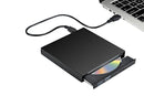 External CD RW Writer Player Protable USB 2.0 Drive for Laptop Notebook PC Desktop Computer-Black