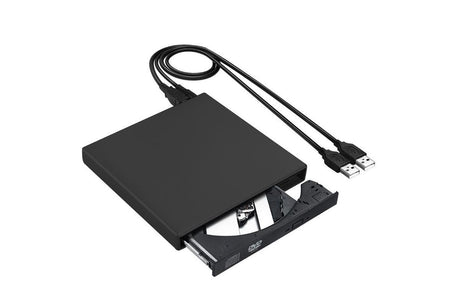 External CD RW Writer Player Protable USB 2.0 Drive for Laptop Notebook PC Desktop Computer-Black