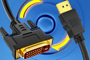 HDMI to DVI-D 24+1 Pin Digital Cable Lead for HDTV PS3 PS4 Switch 360 TV