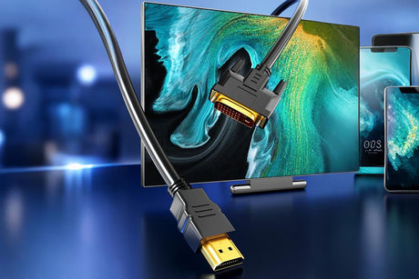 HDMI to DVI-D 24+1 Pin Digital Cable Lead for HDTV PS3 PS4 Switch 360 TV