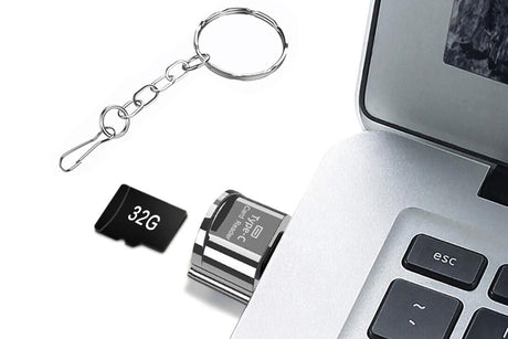 SD Card Reader for iPhone ipad Android Mac Camera Micro SD Card Reader -USB Port