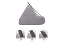 Tablet Holder Multi Angle Lazy Holder Stand with 2 Pockets for Bed Desk-Grey