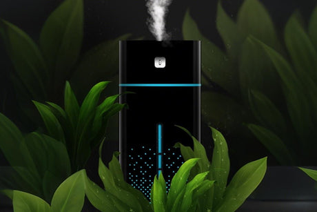 1L Ultrasonic Air Humidifier Cool Mist with 7 Color LED Light for Bedroom-Black