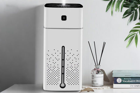 1L Ultrasonic Air Humidifier Cool Mist with 7 Color LED Light for Bedroom-White