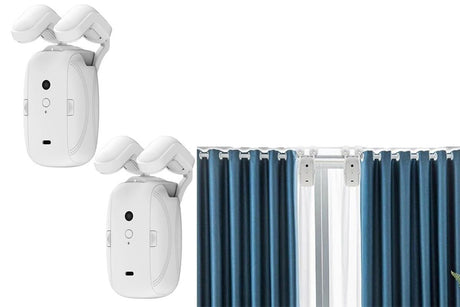 2Pcs Auto Curtains Opener Shower Drape Motor Switchbot Timer Wireless Smart Home Kit