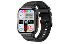 Military Smart Watch 1.95-Inch Fitness Tracker with Heart Rate Sleep Monitor 100 Sports Modes Activity Tracker-Black
