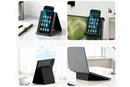 Portable Silicone Phone Stand Desk Holder for Office Travel Airplane-Black