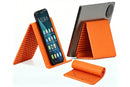 Portable Silicone Phone Stand Desk Holder for Office Travel Airplane-Orange