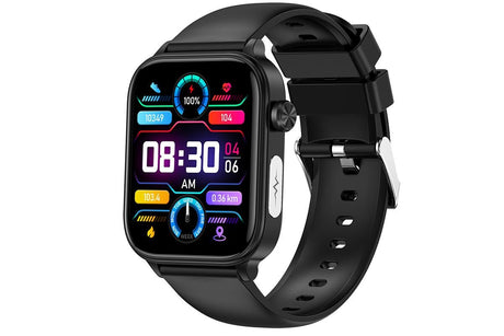 Smart Watch 1.96-Inch ECG Fitness Tracker with Heart Rate Blood Oxygen Blood Glucose Uric Acid and Blood Lipid 100 Sports Modes Activity Tracker-Blue