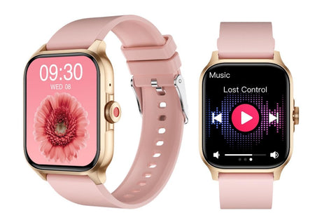 SmartWatch 1.85in Fitness Tracker with Heart Rate Sleep Monitor Answer/Make Calls 100 Sport Modes for Android iOS -Pink