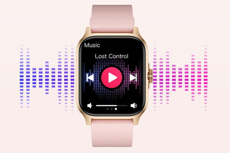 SmartWatch 1.85in Fitness Tracker with Heart Rate Sleep Monitor Answer/Make Calls 100 Sport Modes for Android iOS -Pink