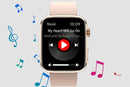Smart Watch 1.85-Inch Fitness Watch with Heart Rate Noninvasive Blood Sugar Monitor HRV Detection Body Temperature SOS Call Activity Tracker-Pink