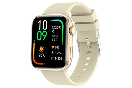 Smart Watch 1.85-Inch Fitness Watch with Heart Rate Noninvasive Blood Sugar Monitor HRV Detection Body Temperature SOS Call Activity Tracker-Pink