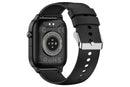 Smart Watch 1.85-Inch Fitness Watch with Heart Rate Sleep Monitor Blood Oxygen Blood Pressure Activity Tracker-Black