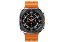 Smart Watch 1.43-Inch Fitness Watch with Heart Rate Sleep Monitor Blood Oxygen Sedentary Reminder OTA SOS Activity Tracker-Orange