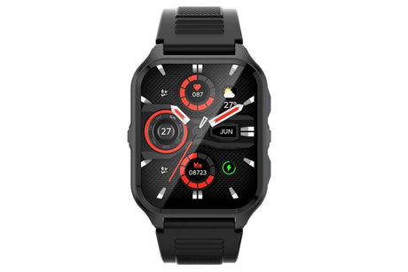 Smart Watch 1.83-Inch Fitness Watch with Heart Rate Sleep Monitor Blood Oxygen Female Physiological Reminders Activity Tracker-Black
