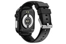 Smart Watch 1.96-Inch ECG Fitness Tracker with Heart Rate Blood Oxygen Blood Glucose Uric Acid and Blood Lipid 100 Sports Modes Activity Tracker-Black