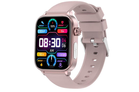 Smart Watch 1.96-Inch ECG Fitness Tracker with Heart Rate Blood Oxygen Blood Glucose Uric Acid and Blood Lipid 100 Sports Modes Activity Tracker-Black