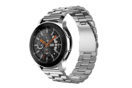 Stainless Steel Replacement Band for Samsung Gear S3 Strap-Silver 22mm