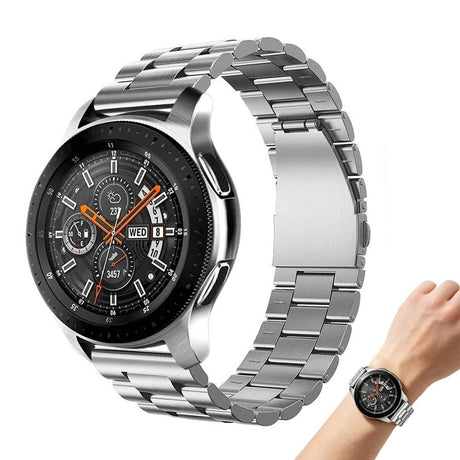 Stainless Steel Replacement Band for Samsung Gear S3 Strap-Silver 22mm