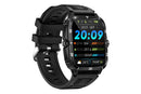 Waterproof Smartwatch for Men Android iOS Phones Smart Watch Fitness Tracker 1.96 Inch Heart Rate Sport Pedometer Sleep Digital Step Activity Monitor-Black Silver