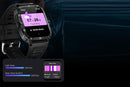 Waterproof Smartwatch for Men Android iOS Phones Smart Watch Fitness Tracker 1.96 Inch Heart Rate Sport Pedometer Sleep Digital Step Activity Monitor-Black Silver