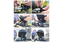 Waterproof Bike Phone Holder Fully Enclosed Touch Sensitive Phone Mount-Blue