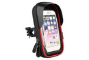 Waterproof Bike Phone Holder Fully Enclosed Touch Sensitive Phone Mount-Red