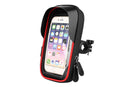 Waterproof Bike Phone Holder Fully Enclosed Touch Sensitive Phone Mount-Red