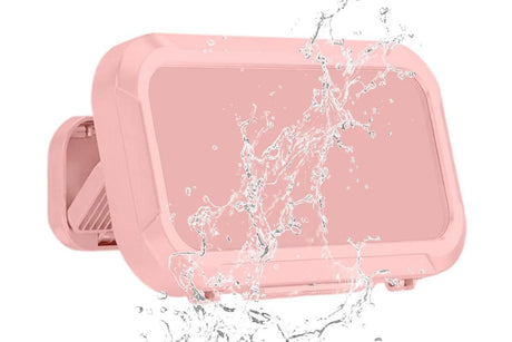 Waterproof Anti-Fog Rotating Shower Phone Holder for Bathroom-Light Pink